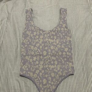 Free People floral bodysuit